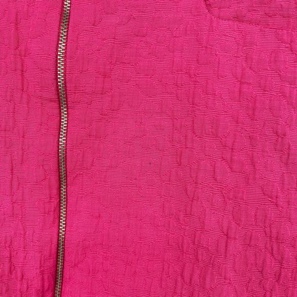 Zara Hot Pink Mini Skirt Medium Full Zipper - Picture 6 of 7